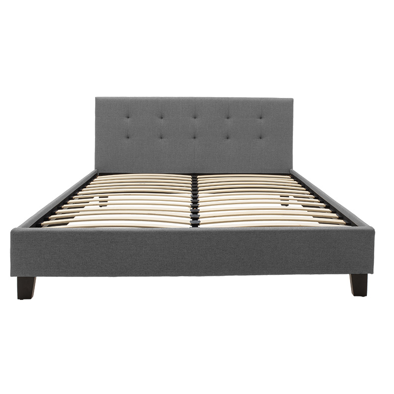 Κρεβάτι Mago Pakoworld Ύφασμα Ανθρακί 160X200Εκ