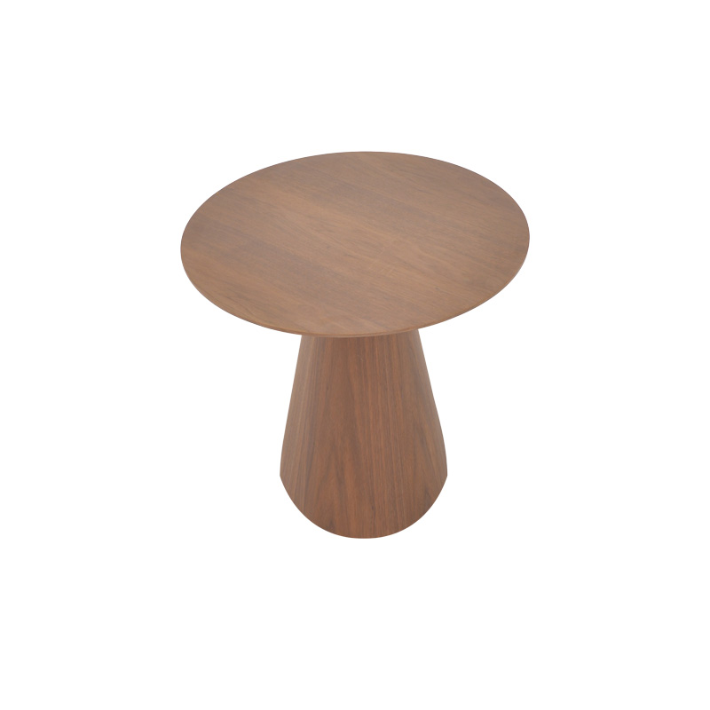 Τραπέζι Σαλονιού Donda Pakoworld Mdf-Μέταλλο Σε Καρυδί Απόχρωση Φ60X46Εκ