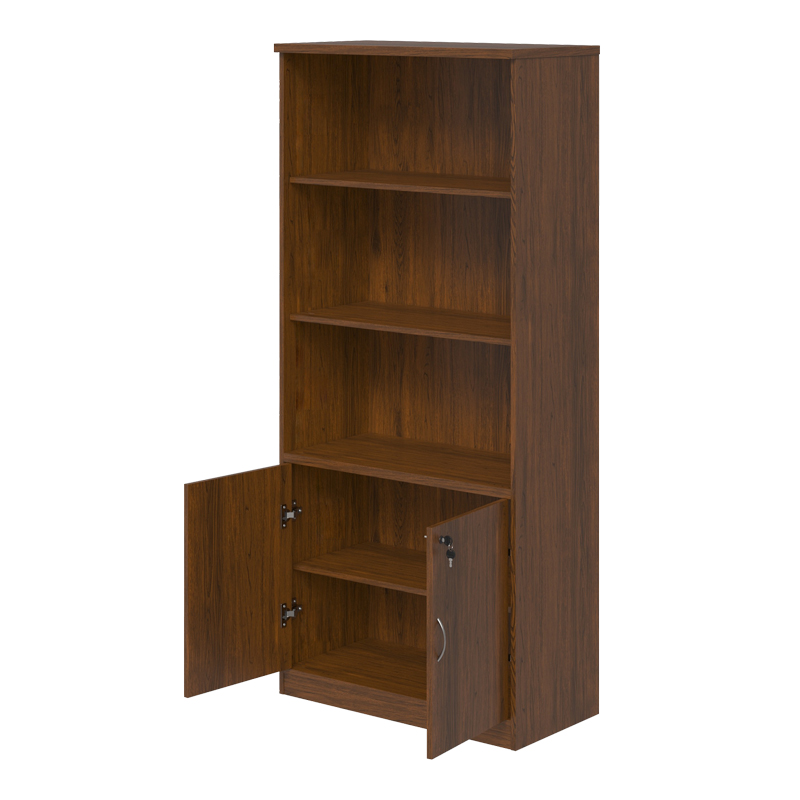 Βιβλιοθήκη Γραφείου Επαγγελματική Fesialo Pakoworld Wenge 80X40X180Εκ