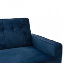 Καναπές - Κρεβάτι Chicago Pakoworld 3Θέσιος Με Βελούδο Σκούρο Μπλε 205X87X85Εκ