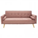 Καναπές-Κρεβάτι Success Pakoworld 3Θέσιος Βελούδο Σάπιο Μήλο 190X80X84Εκ