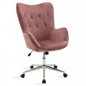 Καρέκλα Γραφείου Διευθυντή Kido Pakoworld Με Βελούδο Σάπιο Μήλο