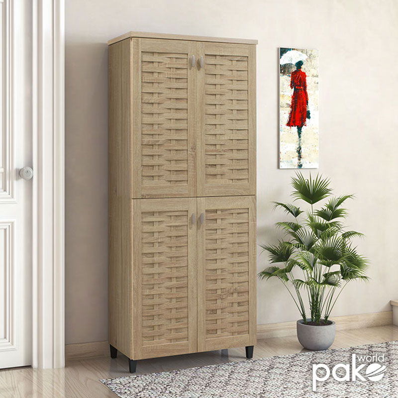 Παπουτσοθήκη-Ντουλάπα Mantam Pakoworld 24 Ζεύγων Χρώμα Sonoma 78X40X170,5Εκ