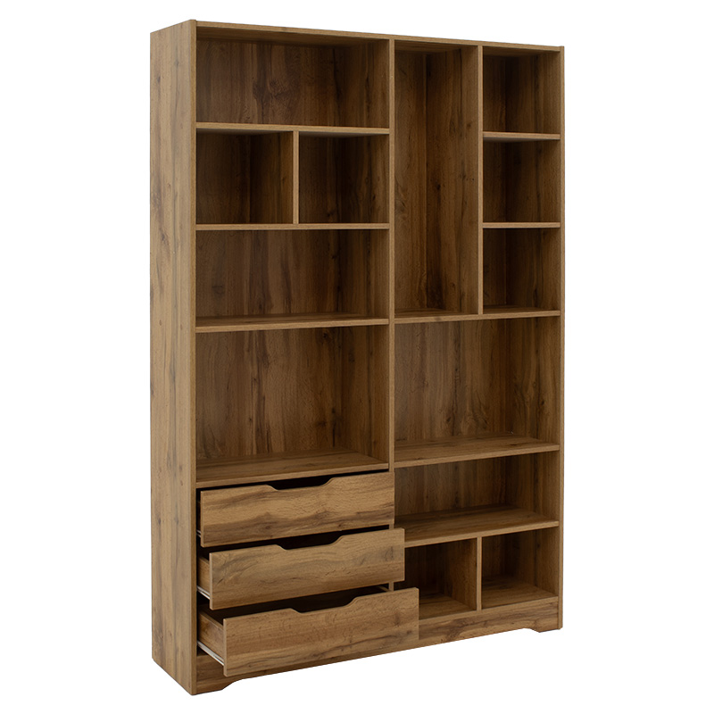 Βιβλιοθήκη Lucinda Pakoworld Oak 120X29.8X180.5Εκ Βιβλιοθήκη Lucinda Pakoworld Oak 120X29.8X180.5Εκ