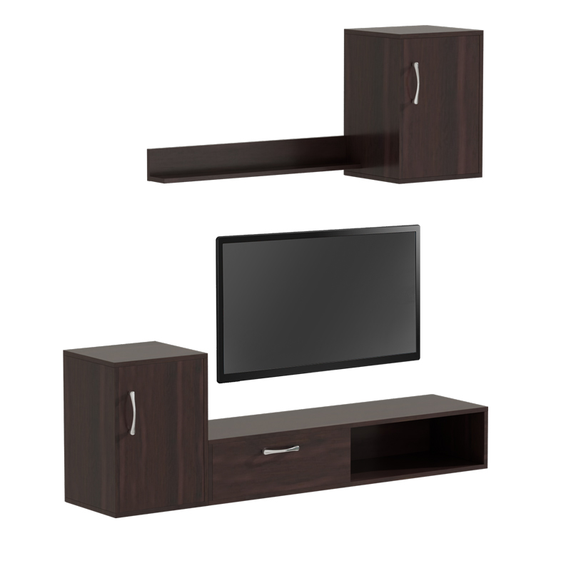 Σύνθετο Σαλονιού Ranian Pakoworld Μελαμίνης Καρυδί