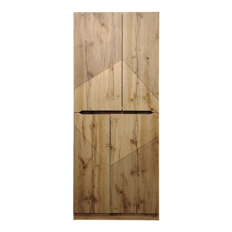 Παπουτσοθήκη-Ντουλάπι Kebell Pakoworld Σε Oak Απόχρωση 71X41.5X180.4Εκ
