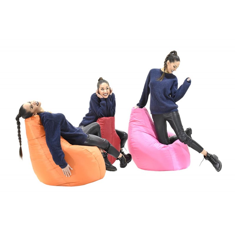 Πουφ Πολυθρόνα Eco Pakoworld Αδιάβροχο Γκρι