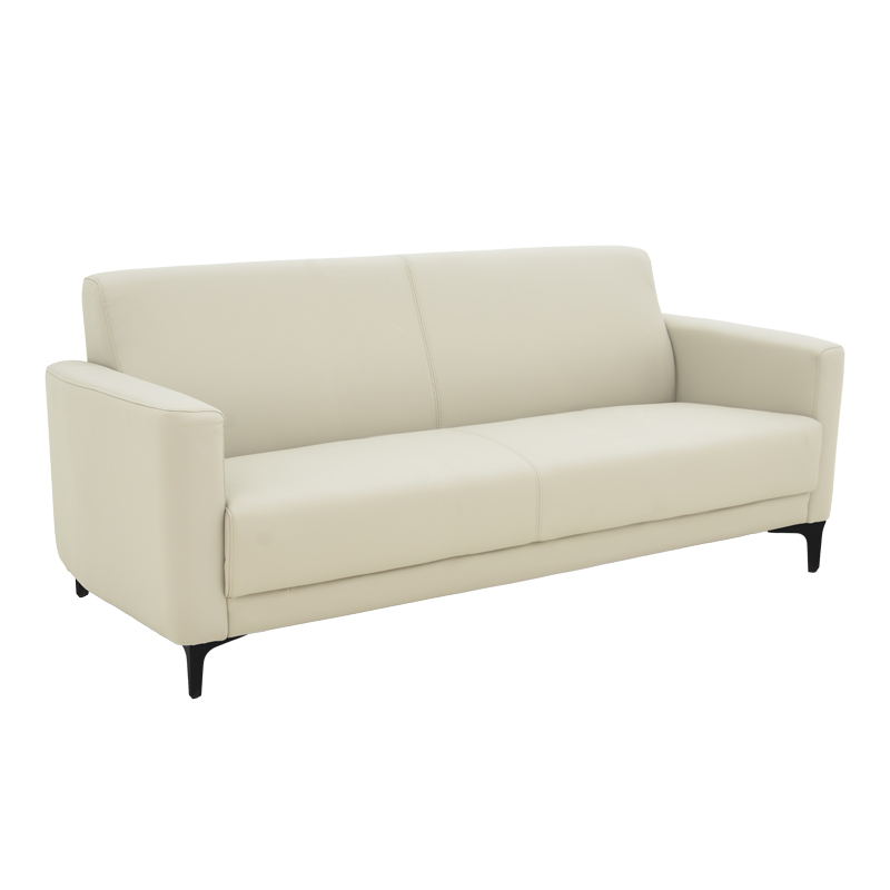 Καναπές Τριθέσιος Sidica Pakoworld Pu Σε Μπεζ Απόχρωση 185X82X81Εκ