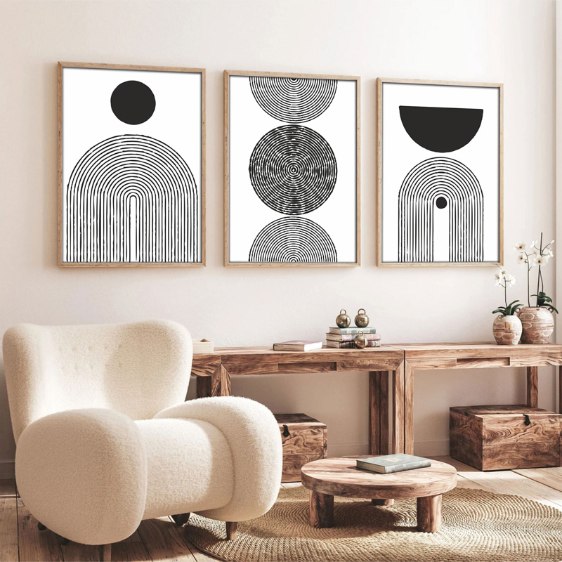 Πίνακας Σε Καμβά Serchie Pakoworld Τρίπτυχος Με Ψηφιακή Εκτύπωση 30X3X40Εκ