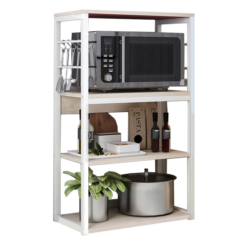 Ραφιέρα Επιδαπέδια Wille Pakoworld Μέταλλο Λευκό-Φυσικό 50X30X99Εκ