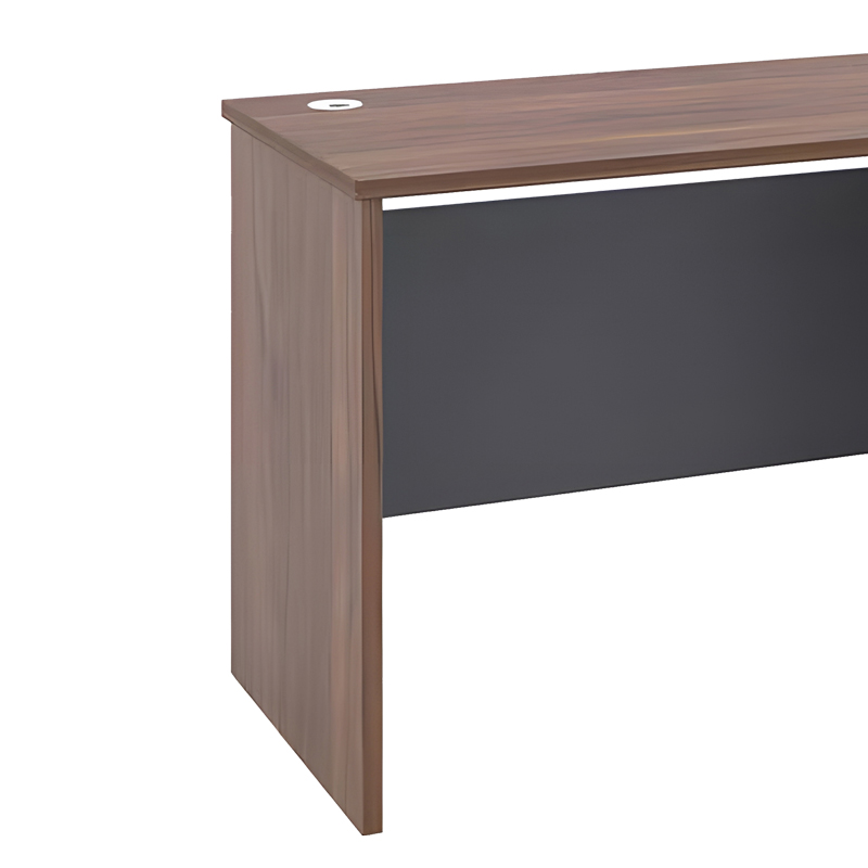 Γραφείο Εργασίας Cassius Pakoworld Ανθρακί-Καρυδί 120X60X75Εκ