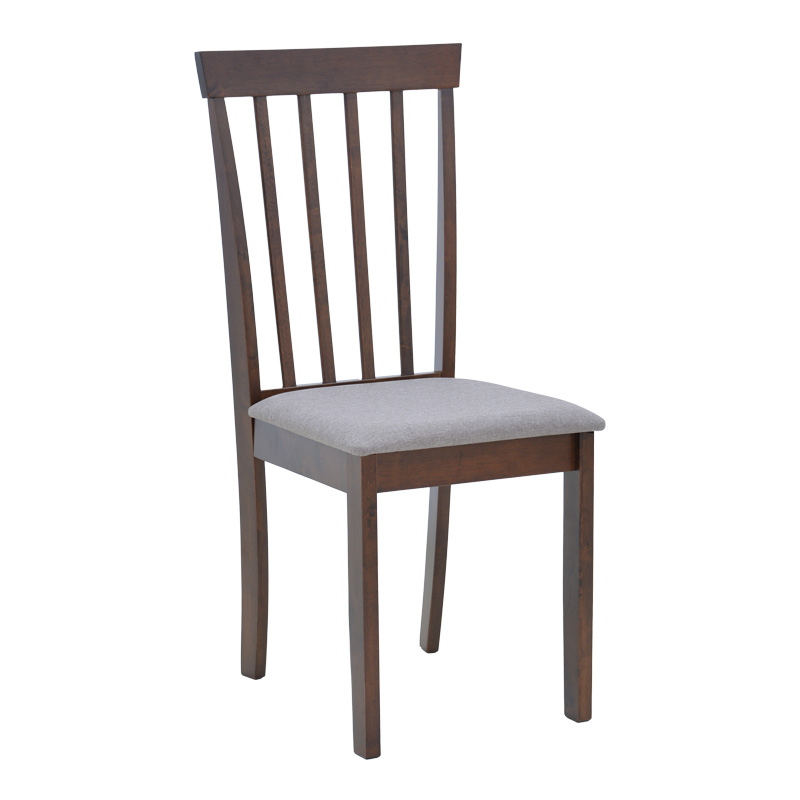 Καρέκλα Houston Pakoworld Rubberwood Σε Καρυδί Απόχρωση 40X49X94Εκ