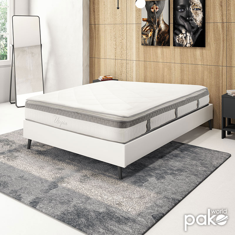 Στρώμα Utopia Pakoworld Pocket Spring Με Ανώστρωμα 30-32Cm 160X200Εκ