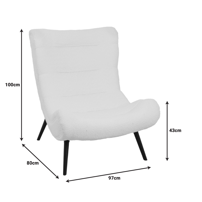 Πολυθρόνα-Μπερζέρα Silla Pakoworld Μπουκλέ Ύφασμα Σε Σάπιο Μήλο Απόχρωση 97X80X100Εκ