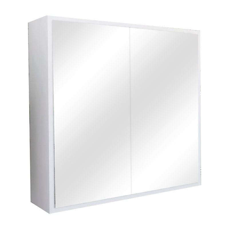 Ντουλάπι Μπάνιου Με Καθρέπτη Poliana Pakoworld Λευκό 70X17X70Εκ