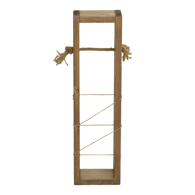 Επιδαπέδια Χαρτοθήκη Μπάνιου Culo Pakoworld Σε Καρυδί Απόχρωση 10X10X60Εκ