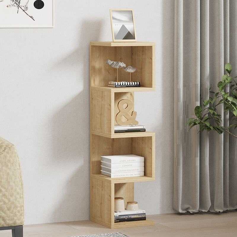 Ραφιέρα Επιδαπέδια Pratel Pakoworld Σε Oak Απόχρωση 25X27X95Εκ