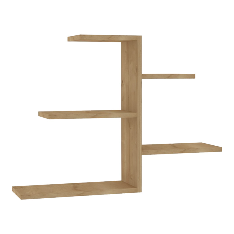 Ραφιέρα Τοίχου Callum Pakoworld Σε Oak Απόχρωση 82.2X19,6X48Εκ