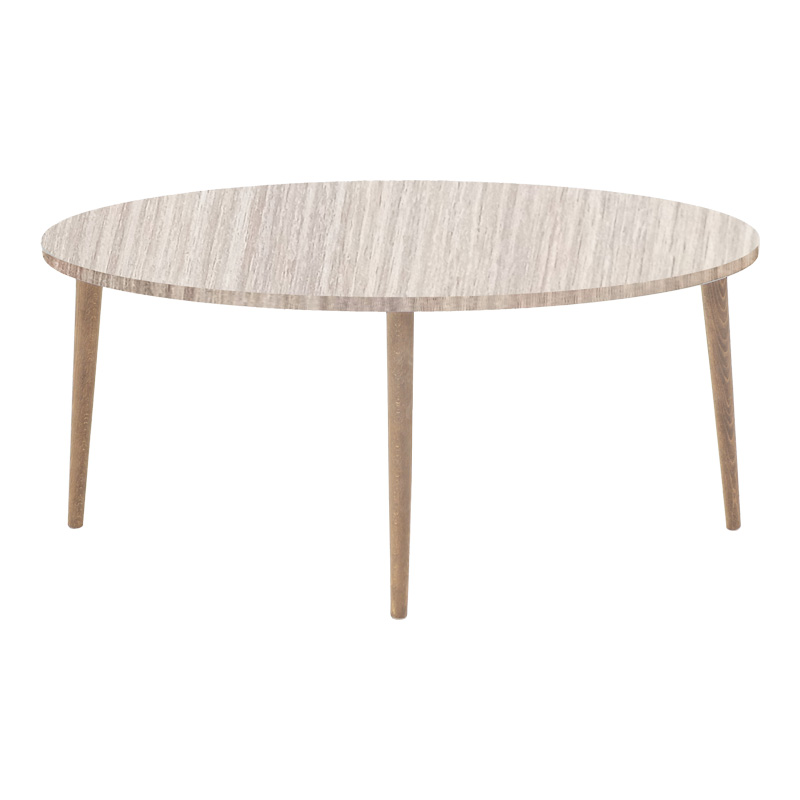 Τραπέζι Σαλονιού Barton Pakoworld Επιφάνεια Σε Φυσική Απόχρωση Με Καρυδί Πόδι 90X45X40Εκ