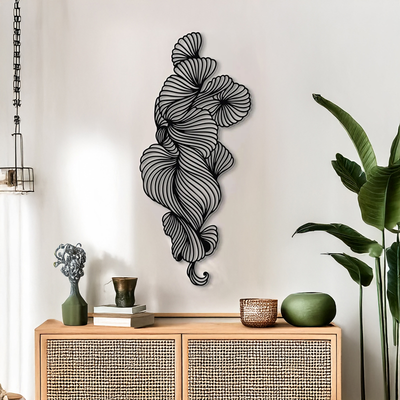 Διακοσμητικό Τοίχου Bilem Pakooworld Μαύρο Μεταλλικό 20X0,15X50Εκ