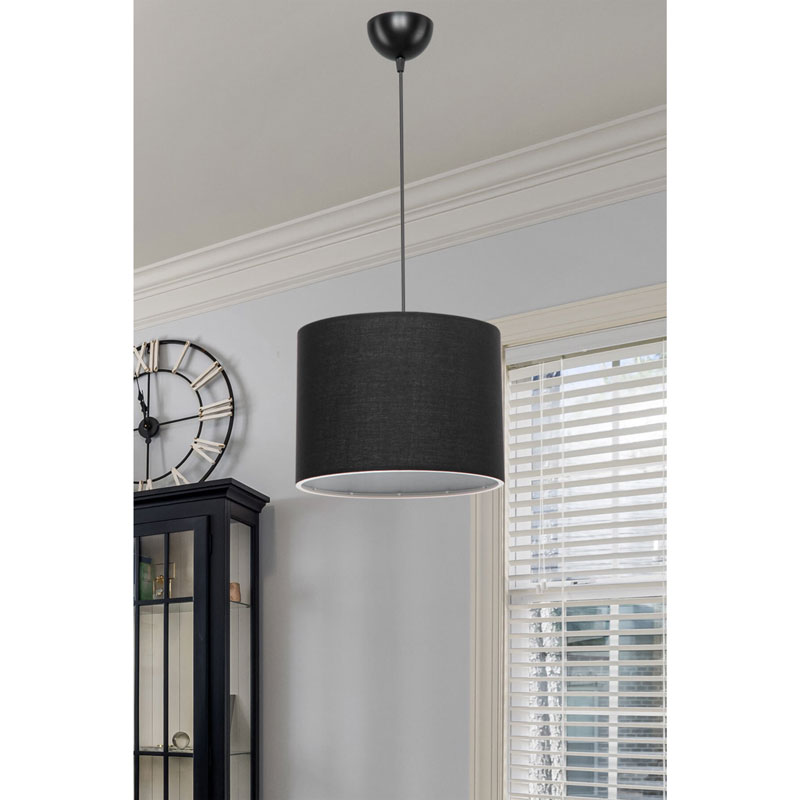 Φωτιστικό Οροφής Μονόφωτο Pwl-1115 Pakoworld Ε27 Μαύρο Φ22X16,5Εκ