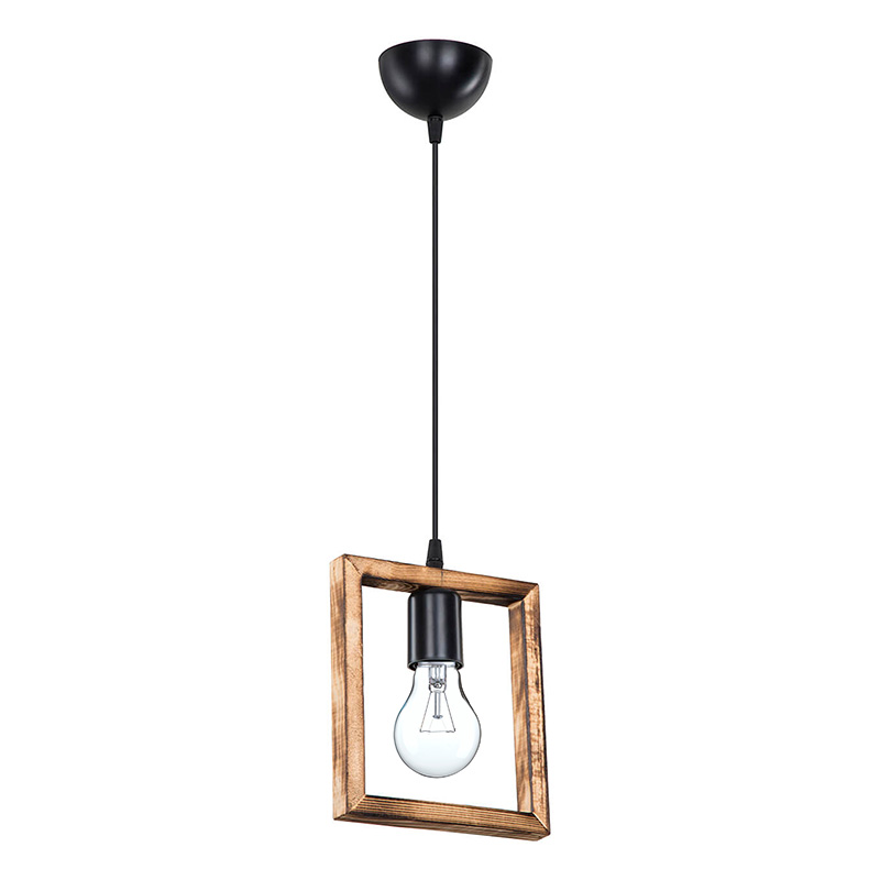 Φωτιστικό Οροφής Μονόφωτο Isolate Pakoworld Ε27 Καρυδί 18.5X3X24Εκ