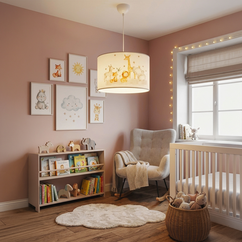 Παιδικό Φωτιστικό Οροφής Tots Pakoworld Led E27 Πολύχρωμο Pvc Φ30X20Εκ
