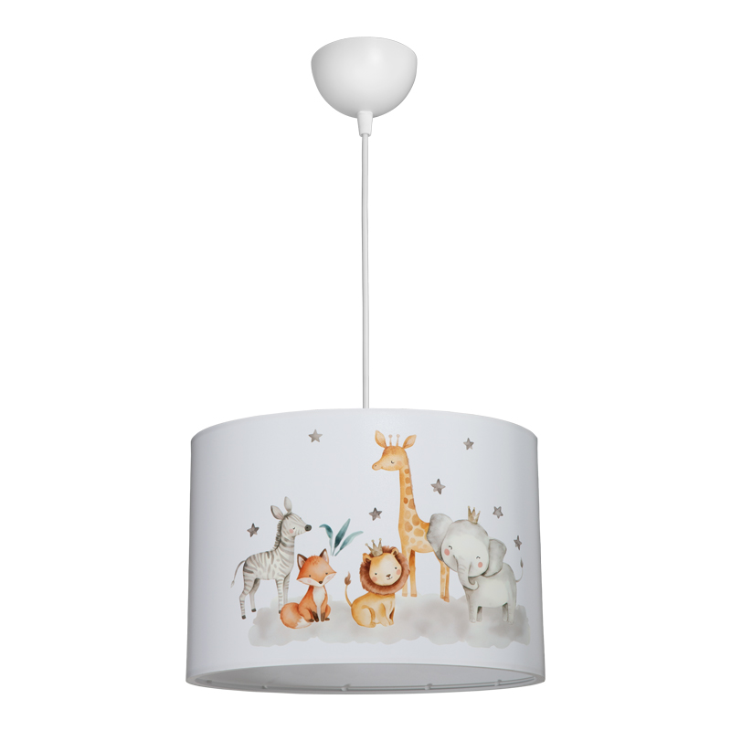 Παιδικό Φωτιστικό Οροφής Tots Pakoworld Led E27 Πολύχρωμο Pvc Φ30X20Εκ