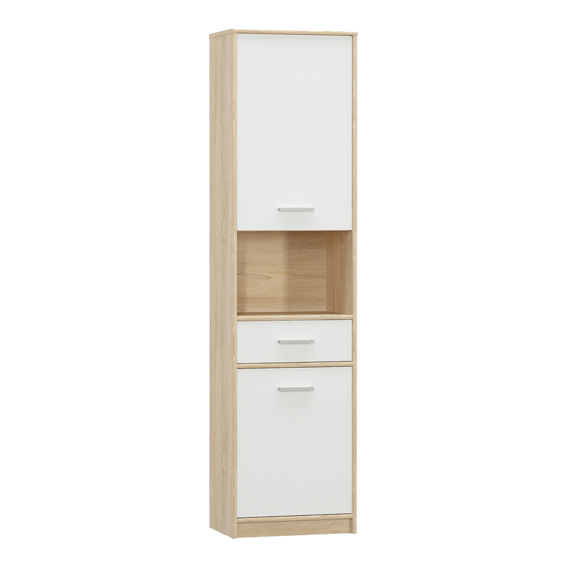 Στήλη Letto Pakoworld Σε Oak - Λευκό Ματ Απόχρωση 50,2X34,3X195Εκ
