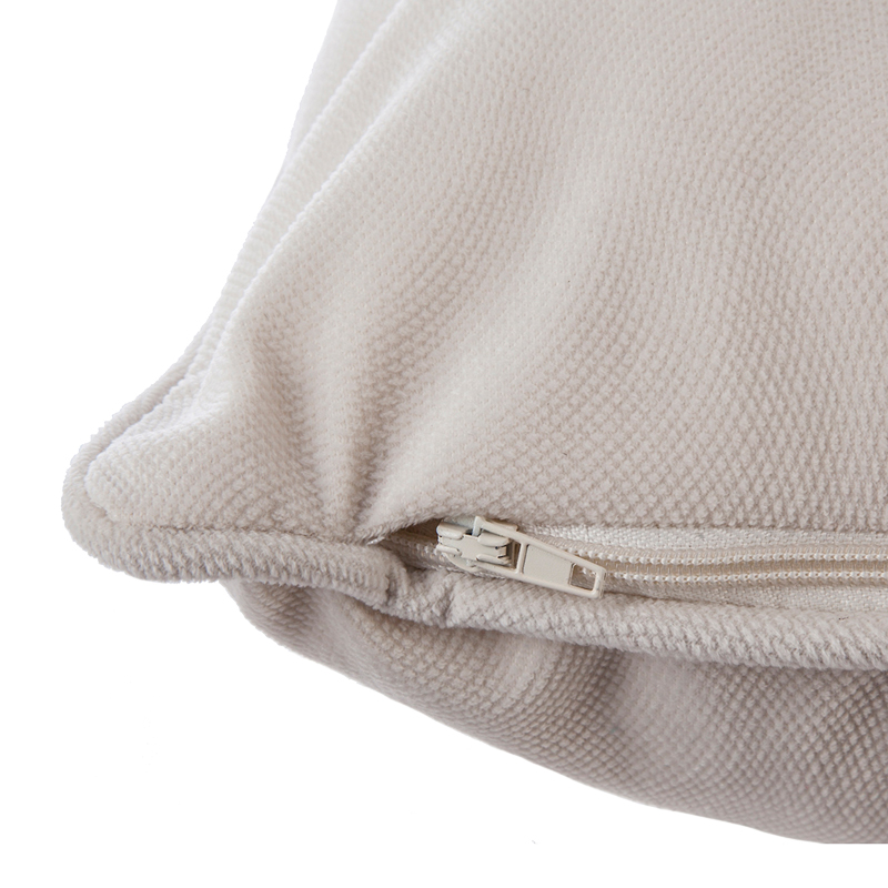 Μαξιλάρι Διακοσμητικό Lubel Pakoworld Ύφασμα Σε Ιβουάρ Απόχρωση 30X50Εκ