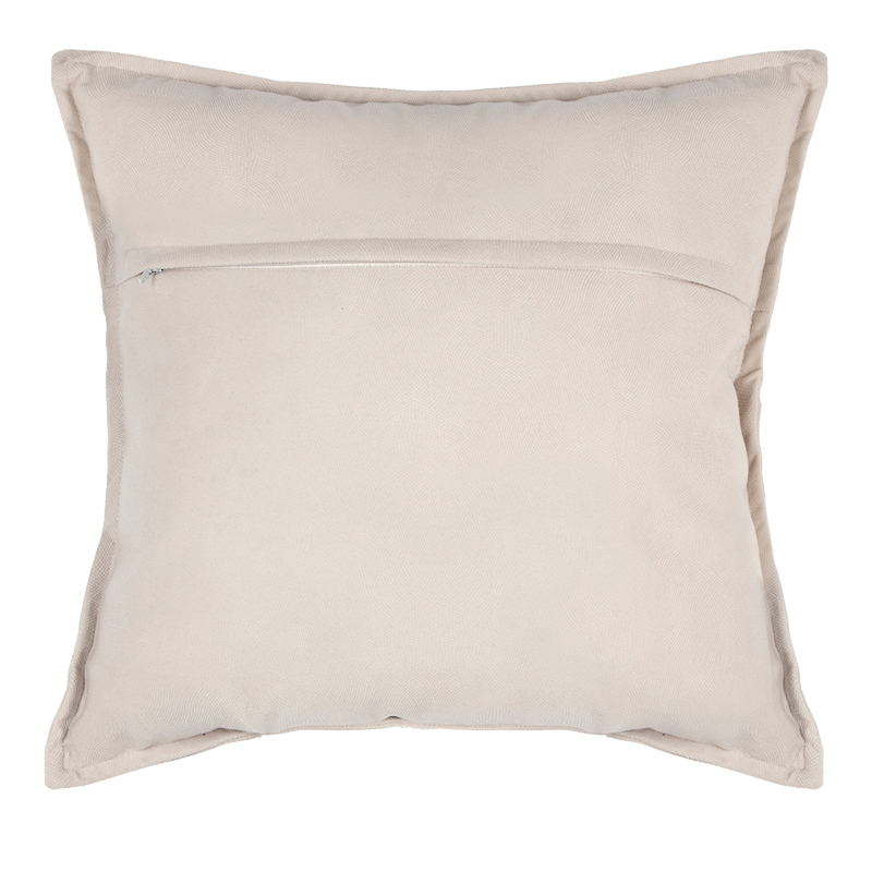 Μαξιλάρι Διακοσμητικό Glober Pakoworld Ύφασμα Σε Ιβουάρ Απόχρωση 45X45Εκ