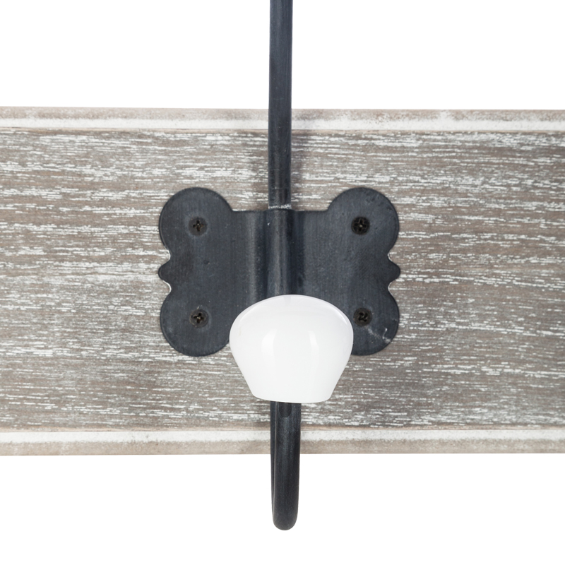 Κρεμάστρα Holden Pakoworld Mdf Σε Αντικέ Φυσική Απόχρωση 19.5X9X60.5Εκ