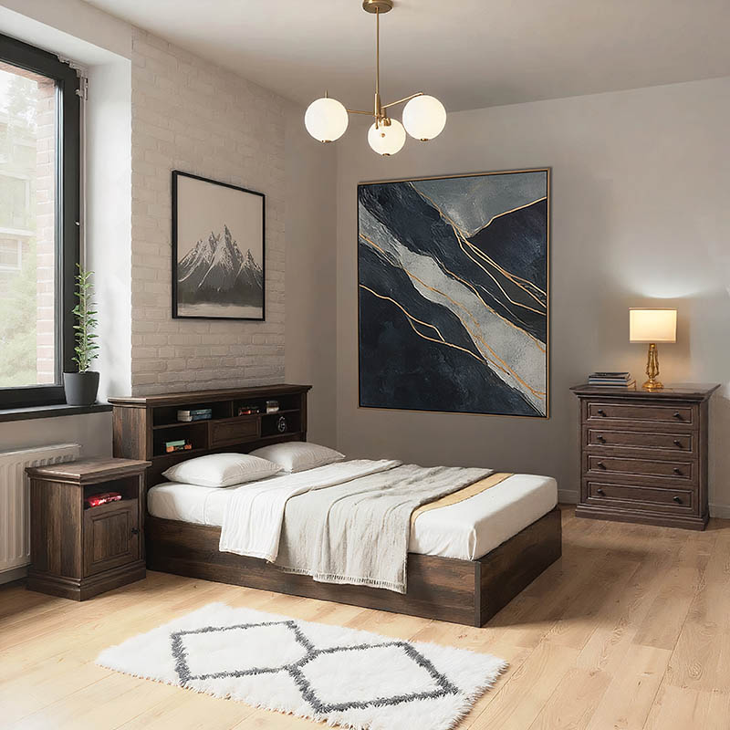 Σετ Κρεβατοκάμαρας Mozart Pakoworld 3 Τμχ 160X200Εκ