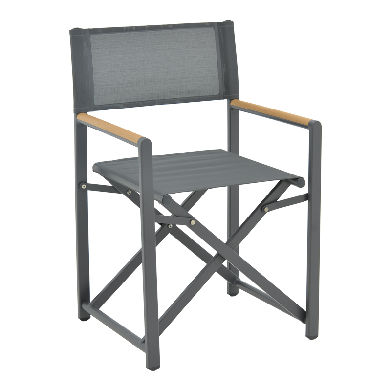 Τραπεζαρία Mabu-Kliton A Σετ 5Τεμ Pakoworld Αλουμινίου Σε Ανθρακί Απόχρωση 150X80X74Εκ