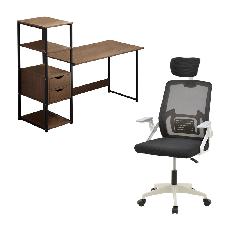 Φοιτητικό Πακέτο Επίπλων Γραφείου Seryn Pakoworld Σετ 2Τεμ