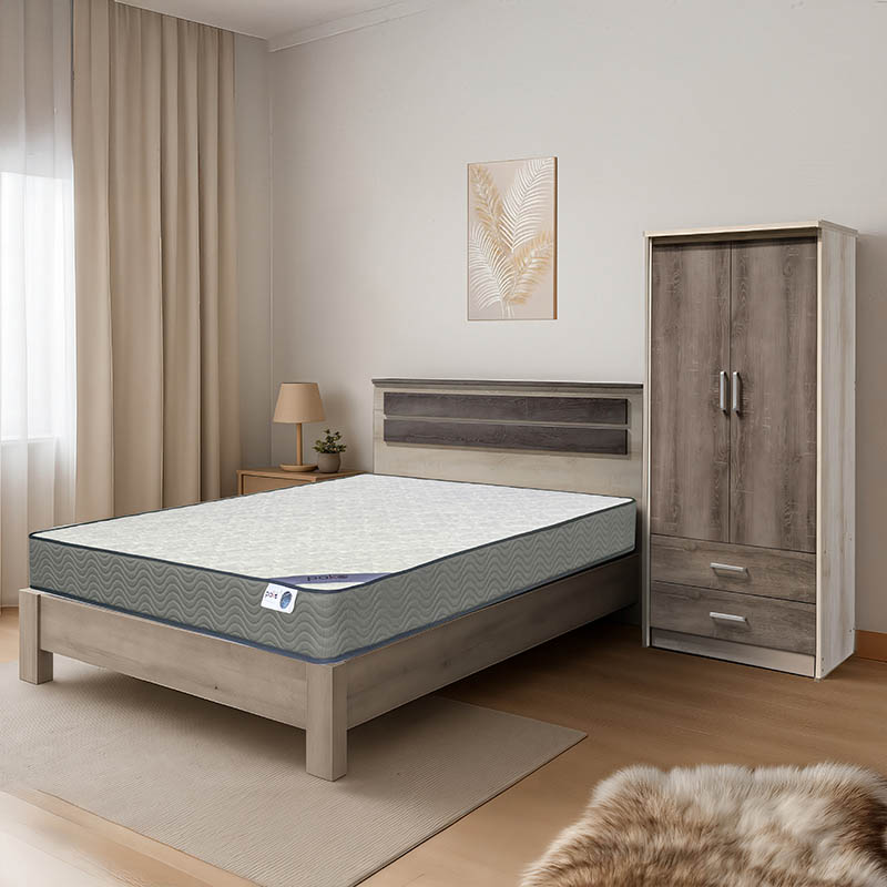 Φοιτητικό Πακέτο Επίπλων Κρεβατοκάμαρας Whisper Pakoworld Σετ 3Τεμ