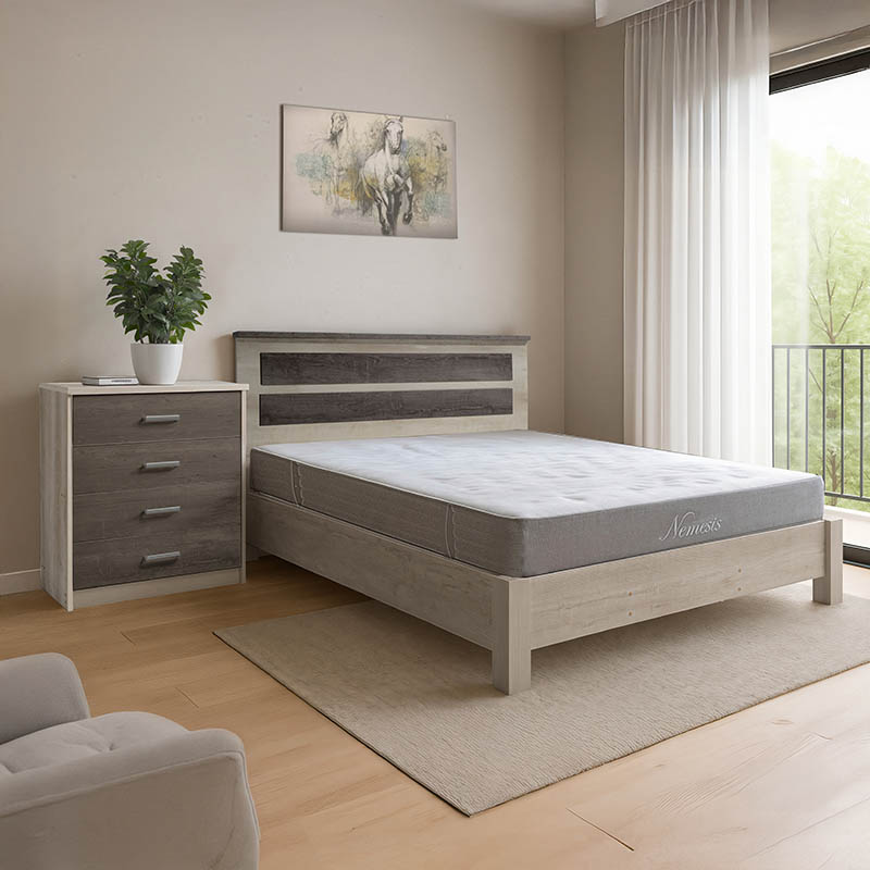 Φοιτητικό Πακέτο Επίπλων Κρεβατοκάμαρας Fuse Pakoworld Σετ 3Τεμ