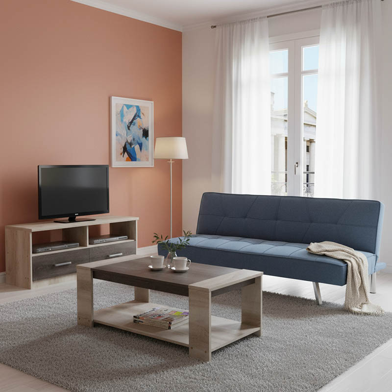 Φοιτητικό Πακέτο Επίπλων Σαλονιού Piose Pakoworld Σετ 3Τεμ