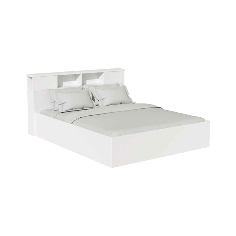 Σετ Κρεβατοκάμαρας Olympus White Με Κρεβάτι 140X200Εκ Σετ 3Τεμ