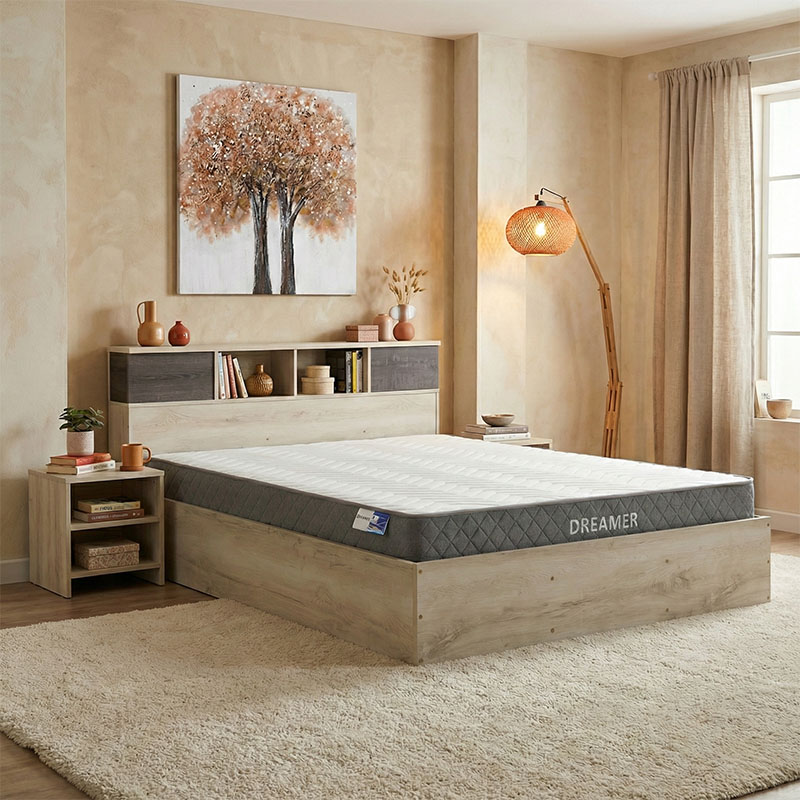 Κρεβάτι Με Στρώμα Olympus-Dreamer Pakoworld Castillo-Toro 160X200Εκ