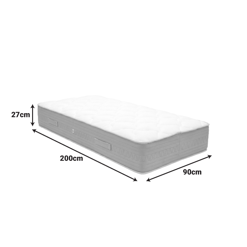 Στρώμα Sleepy Pakoworld Bonnel Spring Διπλής Όψης 27Cm 90X200Εκ