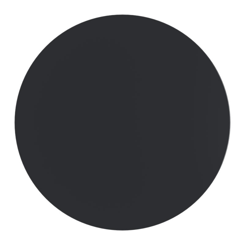 Επιφάνεια Τραπεζιού Scenic Pakoworld Werzalit Μαύρο Φ70Εκ Πάχους 35Mm