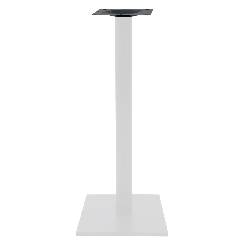 Βάση Τραπεζιού Bar Staid Pakoworld Μεταλλική Λευκή-Μαύρη 40X40X94Εκ