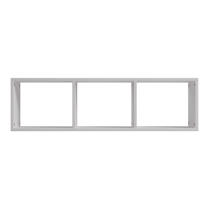 Ραφιέρα Τοίχου Mikoro Pakoworld Σε Λευκή Απόχρωση 90X22X25.6Εκ