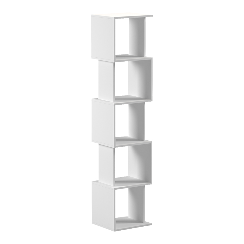 Βιβλιοθήκη Cubik Pakoworld Λευκό 35X30X161Εκ