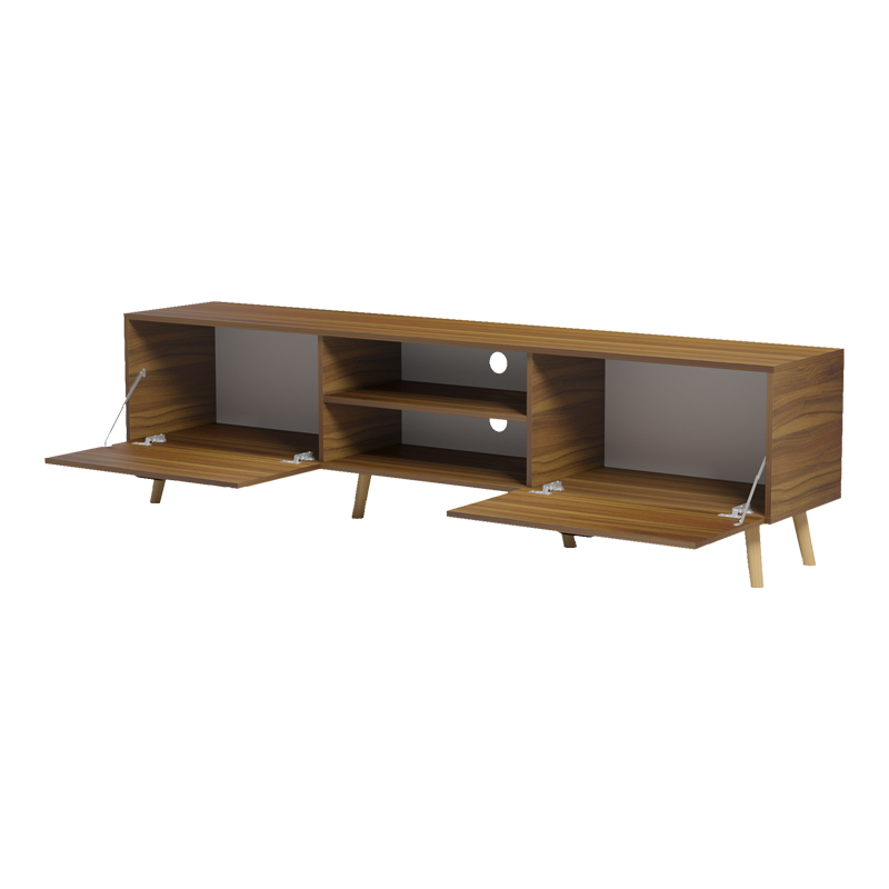 Έπιπλο Τηλεόρασης Gorna Pakoworld Καρυδί 180X35X48.6Εκ