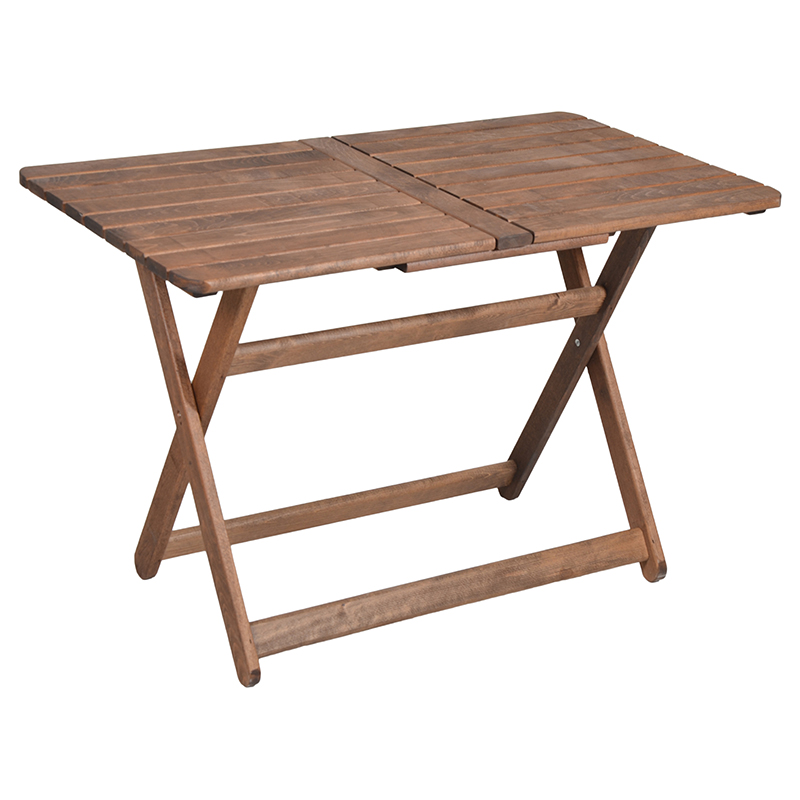 Tραπεζαρία Retto Σετ 5Τμχ Μασίφ Ξύλο Οξιάς Καρυδί-Μπορντό 120X75X71Εκ