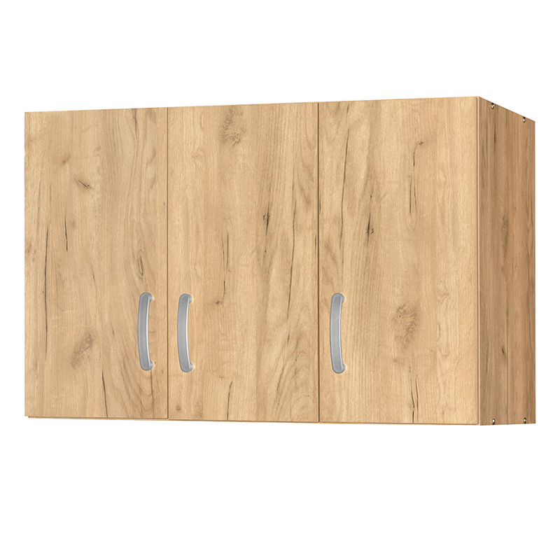 Πατάρι Ντουλάπας Zelia Pakoworld Τρίφυλλο Oak 90X42X60Εκ