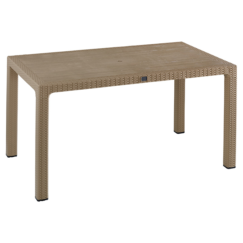 Τραπεζαρία Explore-Ignite Pakoworld Σετ 7Τεμ Pp Cappuccino 150X90X73,5Εκ.