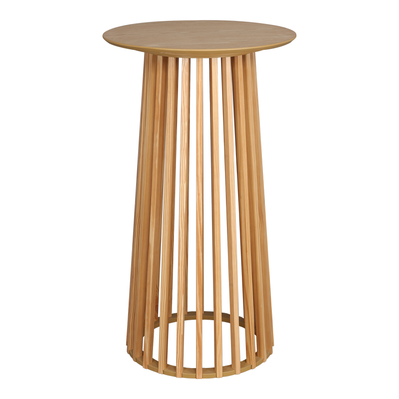 Τραπέζι Μπαρ Domonic Pakoworld Mdf Φυσικό Φ60X105Εκ